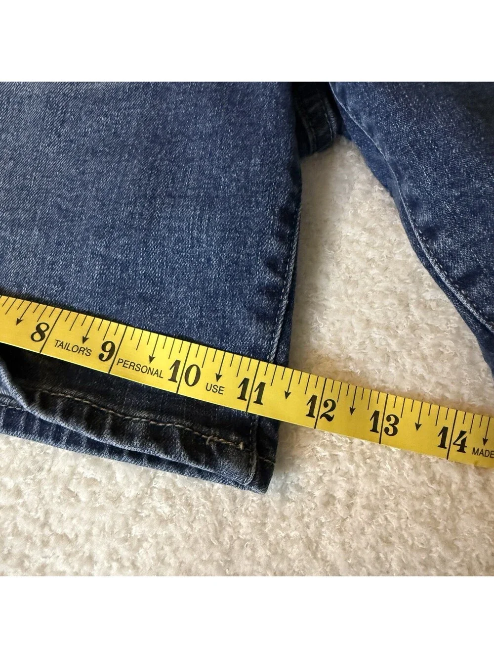 Lucky Brand The Roll Up Women’s Size 12/31 Denim Jean Shorts Blue Stretch